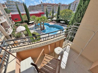Afrodita Palace | Студия у моря в Солнечный берег с видом на басейн