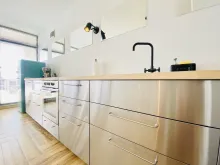 кухонная зона в гостиной