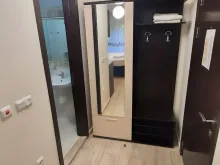 прохожая со шкафом