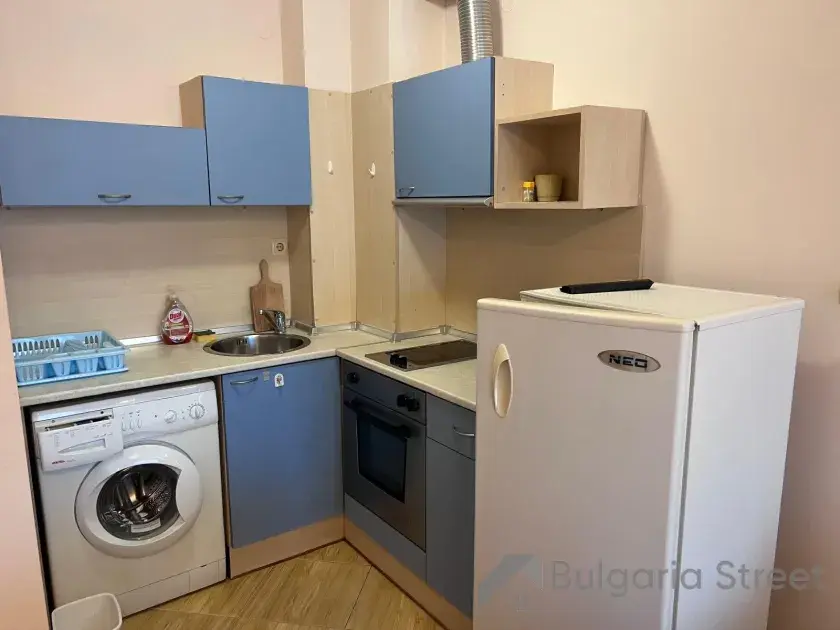 Кухня голубого цвета