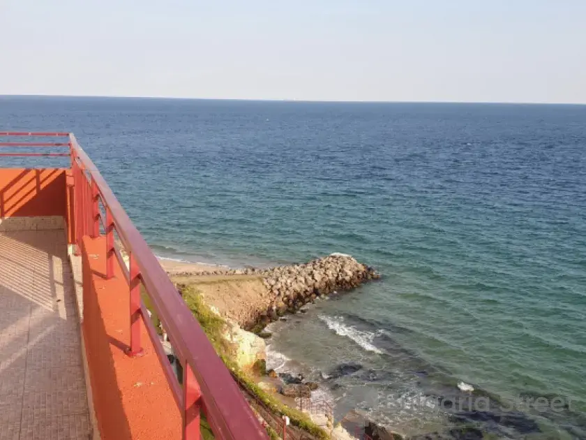 фронтальный панорамный вид моря с терасы